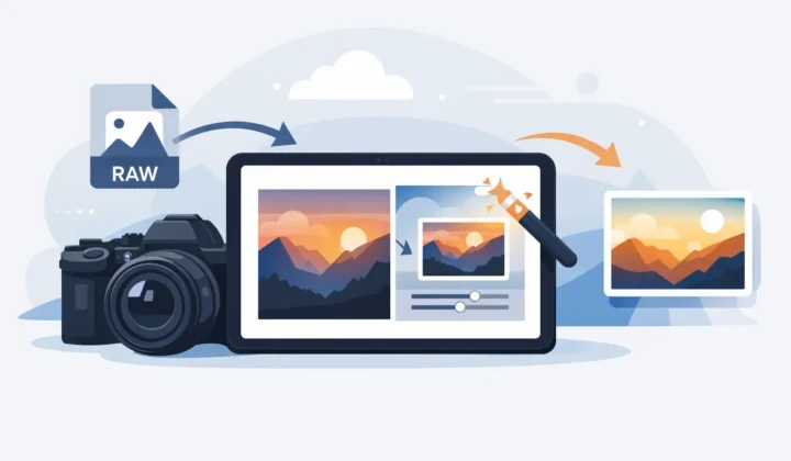 Convert Sony RAW on iPad Without File Exports