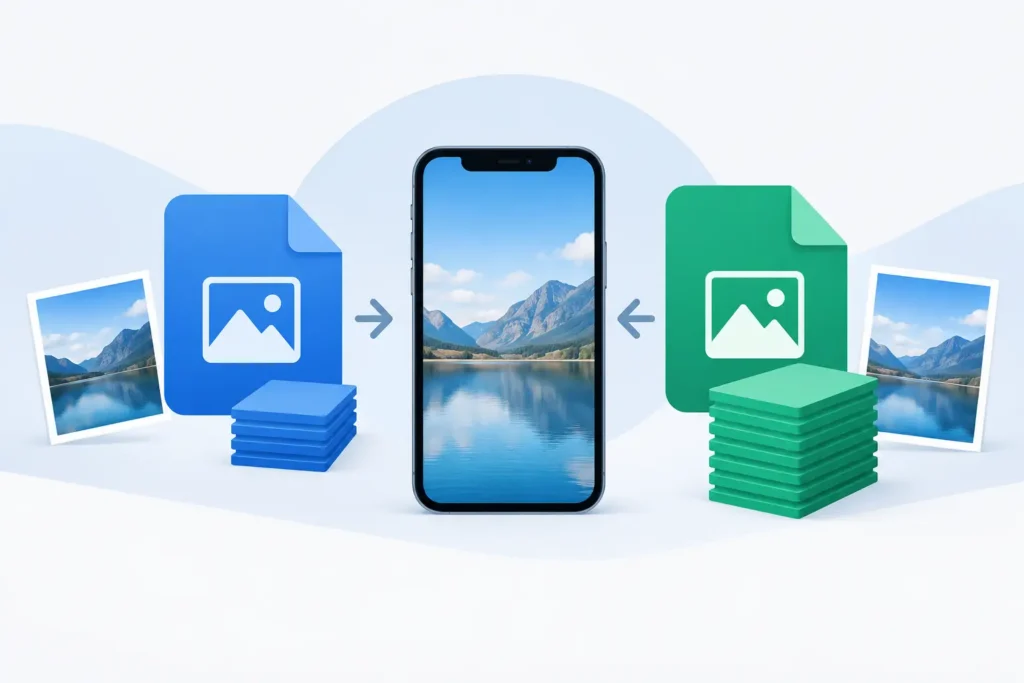 HEIC versus DNG File Sizes for Apple Photos